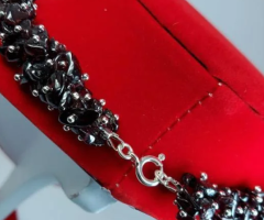 Набор ювелирный "Гранат в серебре". Казахстан - 4