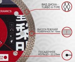 Алмазный отрезной диск TURBO X-Type KATANA - 3