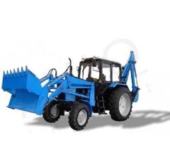 Экскаватор-погрузчик/бульдозер с челюстным универсальным ковшом - 3